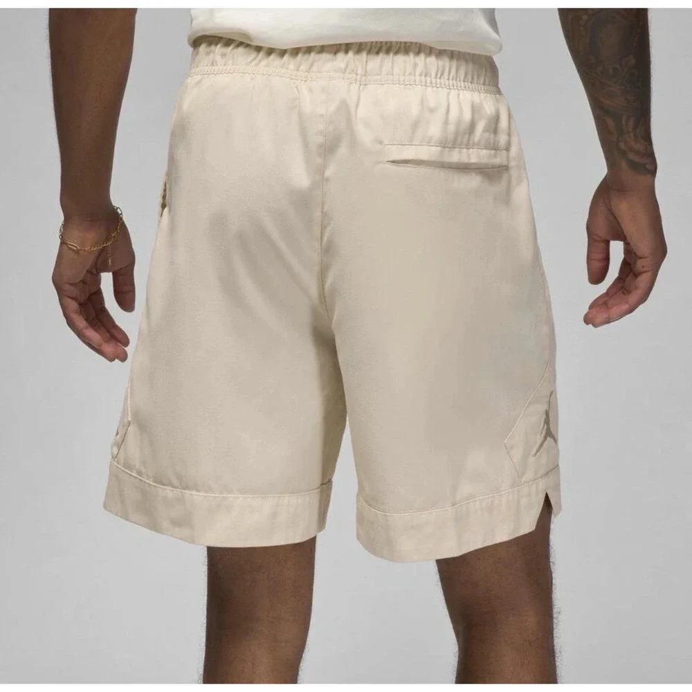 Jordan Shorts Mens XL Beige Tan Sail Essentials Woven Diamond Logo